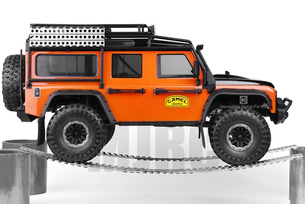 1/10 Rc Kettenfahrzeug Escape Board Klettern Auto Metall Skid Für Trx4 Defender Bronco Axial Scx10 90046 D90 Yikong Rgt Rc4wd – Detail 6