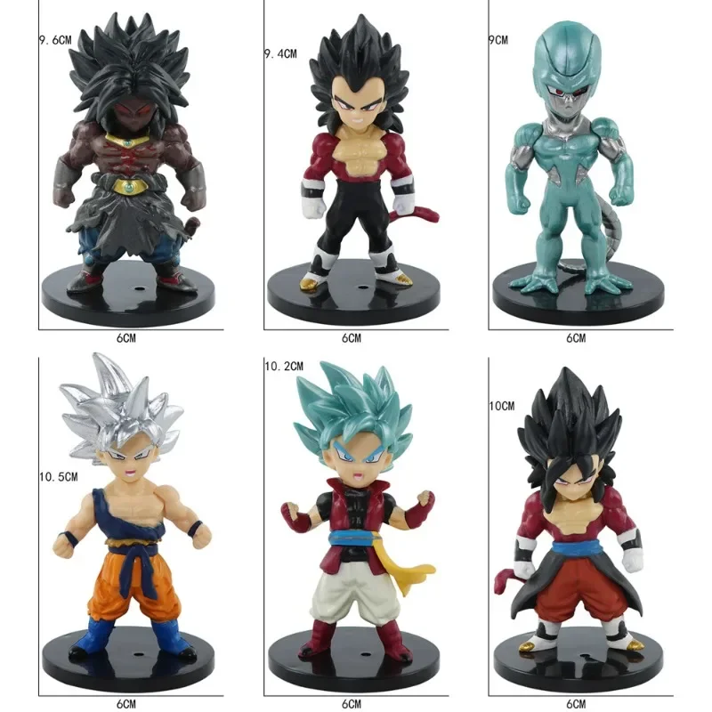 Dragon Ball Anime Figures Toy 6 Styles Animation Goku Vegeta Flisa Broly Dragonball Action Figure Pvc Figurine Doll Kids Toys