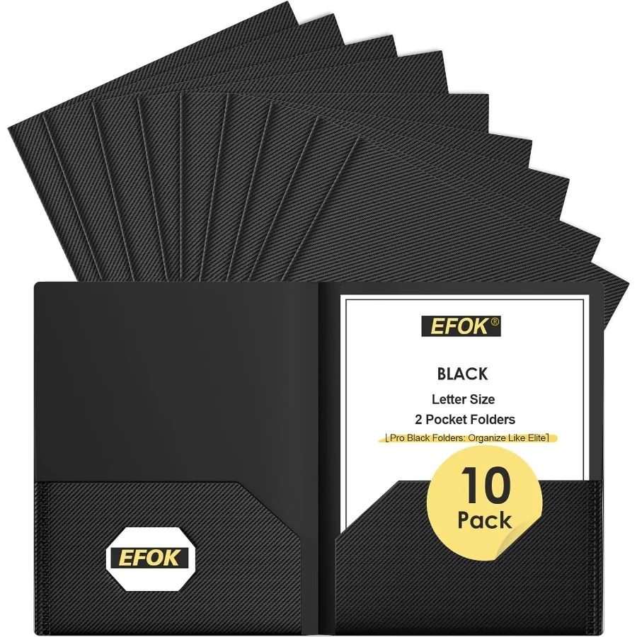 

Сверхмощные черные пластиковые папки с 2 горшками, 10 упаковок действуют папки с файлами и слотом для визитных карточек. Размер букв. Принадлежности для хранения файлов.