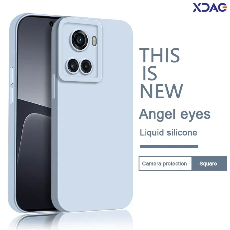 

Original Phone Case for One Plus Oneplus Ace 5G Soft Liquid Silicone Angel Eye Luxury Internal Flocking Back Cover Housing Funda