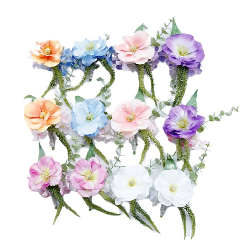 Bouton niere und Handgelenk Corsag Hochzeit liefert Hochzeit Blumen kunst Simulation Blumen geschäft Feier Eröffnung Gäste 478