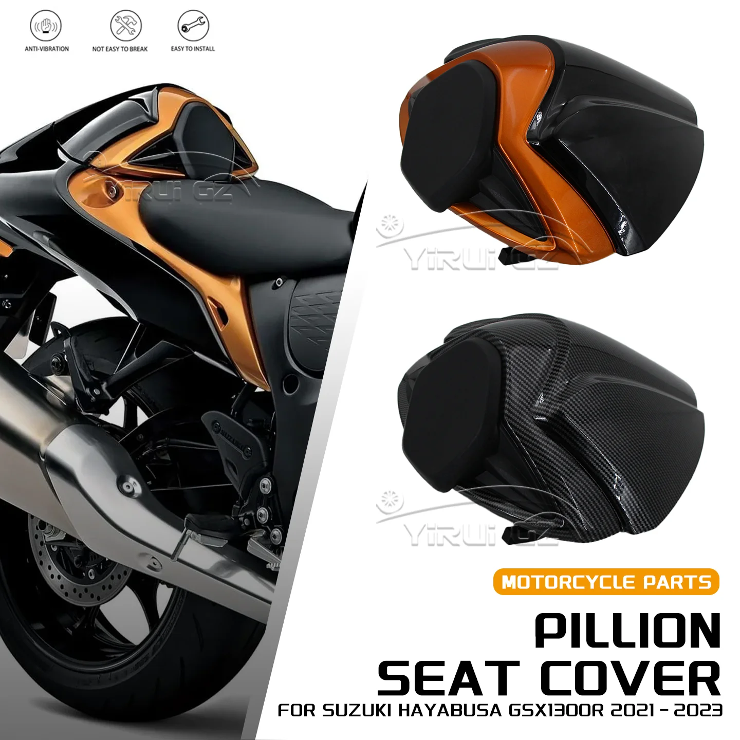 Osłona amortyzatora tylnego siedzenia pasażera motocykla Suzuki Hayabusa GSX1300R, owiewka, GSX-1300R 1300 2021-2023