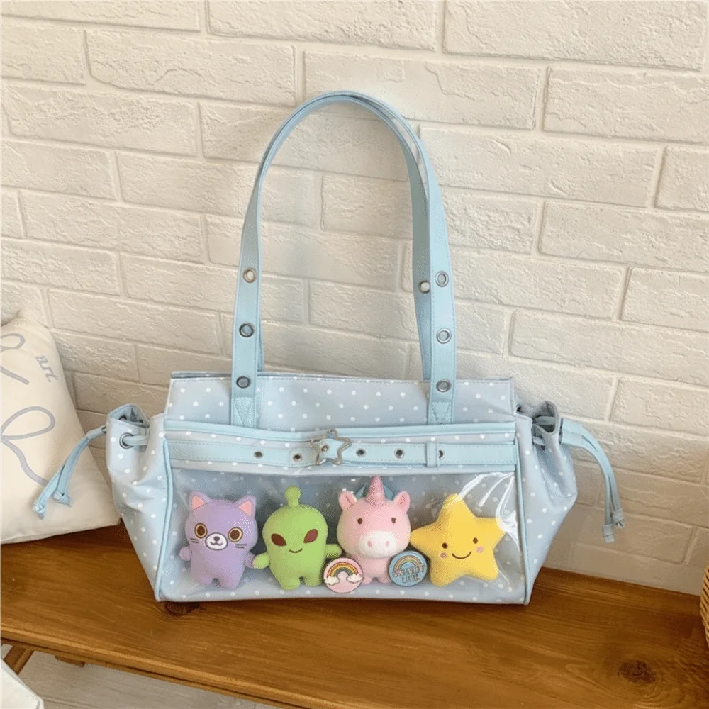 Anime Merchandise Women - Harajuku Polka Dot Itabag Y2K Rozet