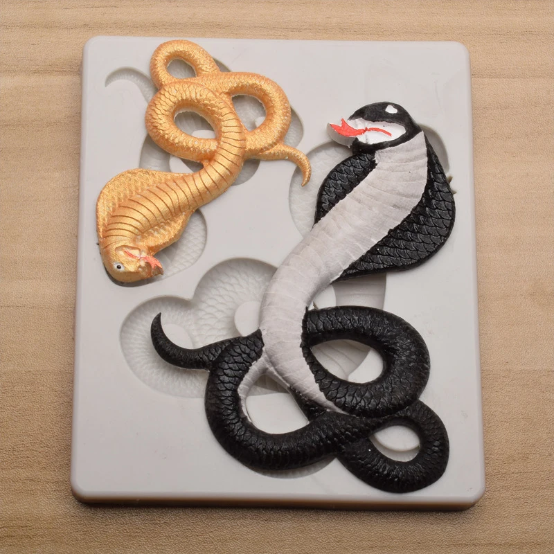 3D Snake Shape Silicone Molds For Baking DIY Kitchen Pastry Cake Fondant Resin Mould Dessert Chocolate Decoration