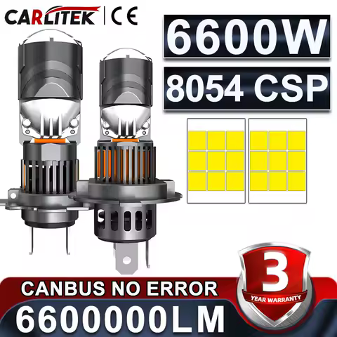 6600W H7 LED Projector Lens H4 H8 H11 9005 HB3 9006 HB4 9012 Led Car Headlight Bulb Canbus High Low Beam Mini Lamp 12V 6000K