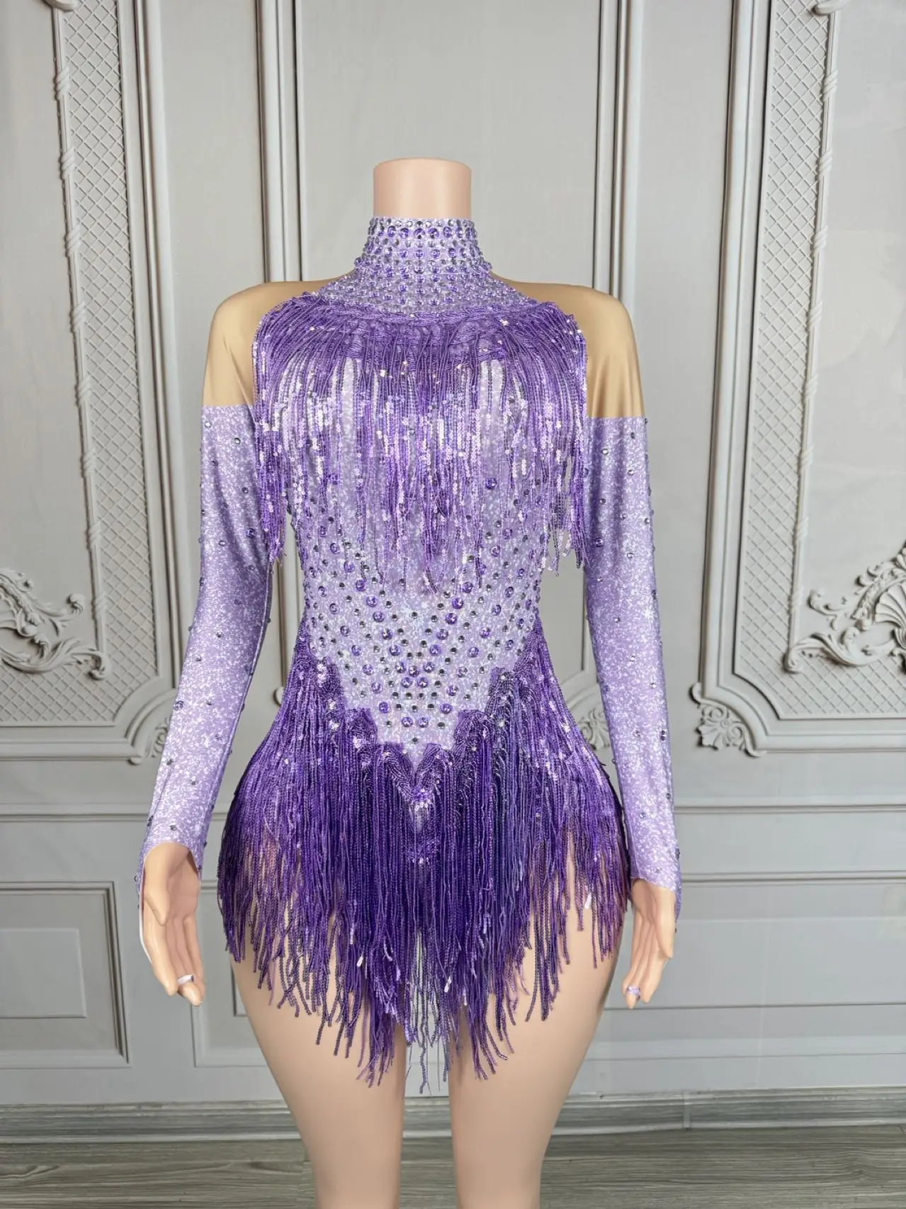 الجدة شرابة كريستال الرقص داخلية سحب الملكة تظهر Bodycon السروال القصير مهرجان ازياء النساء نادي مرحلة الأداء حللا