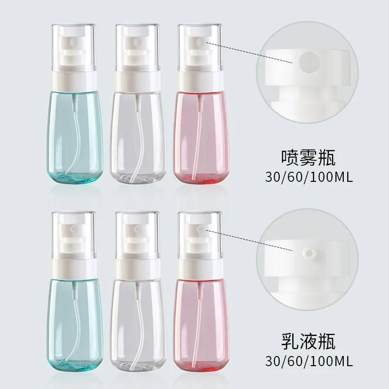 100PCS 30/60/80ml Portable Foam Bottle Empty Pump Clear Bottle Lotion Shampoo Dispenser Hot Sell Refillable Bottles