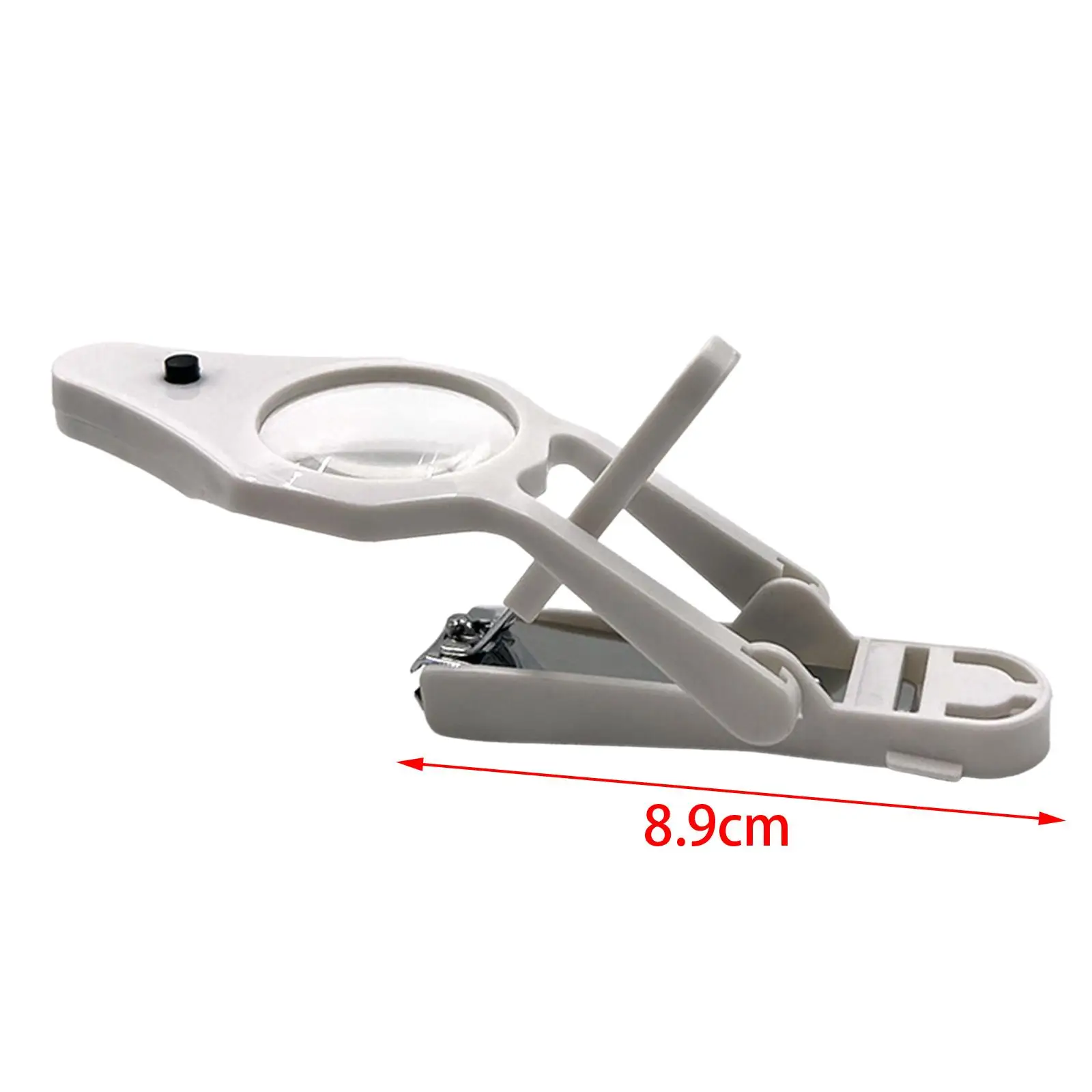 مقص أظافر مريح خفيف مع عدسة مكبرة، مجموعة أدوات قص أظافر احترافية لأصابع القدم للباديكير