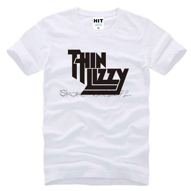 t-sihrt 3d Heavy Metal Rock Band Thin Lizzy T Shirt Men Tops Music Pop Men T-shirt Short Sleeve Cotton O-neck Tee Tops