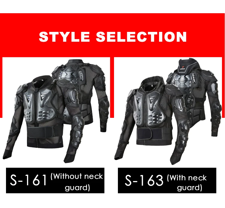 VEMAR-Chaqueta de motocicleta de cuerpo completo para hombre, Protector de pecho y espalda, armadura corporal de Moto, chaqueta de carreras de