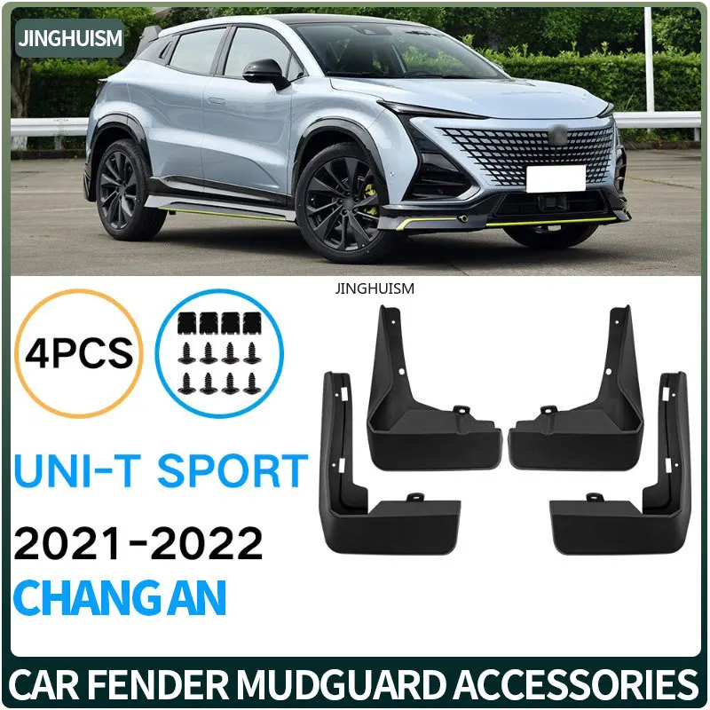 Mudguards Automotive Car Accessories Mud Flap for Changan Unit UNI-T Sport 2021-2022 Fenders Black Exterior Customization