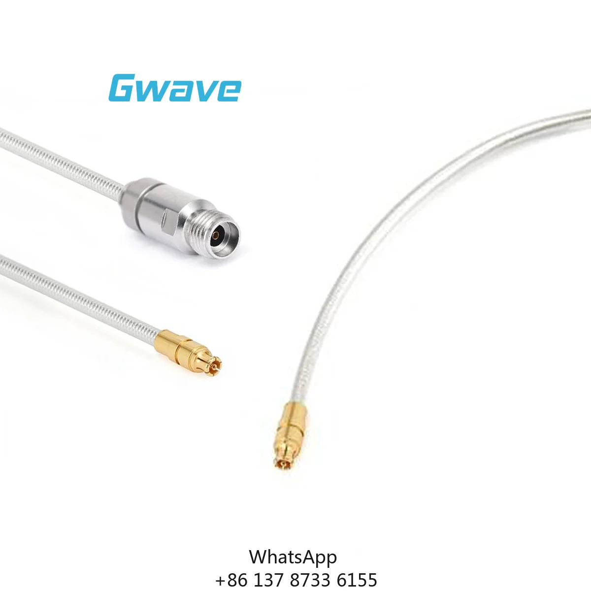 Gwave 2.92mm Female GPPO 50 Ohm RoHS Compliant Copper Conductor Solid Semi-flexible Coax Cable DC-40GHz Labs Test Measurement