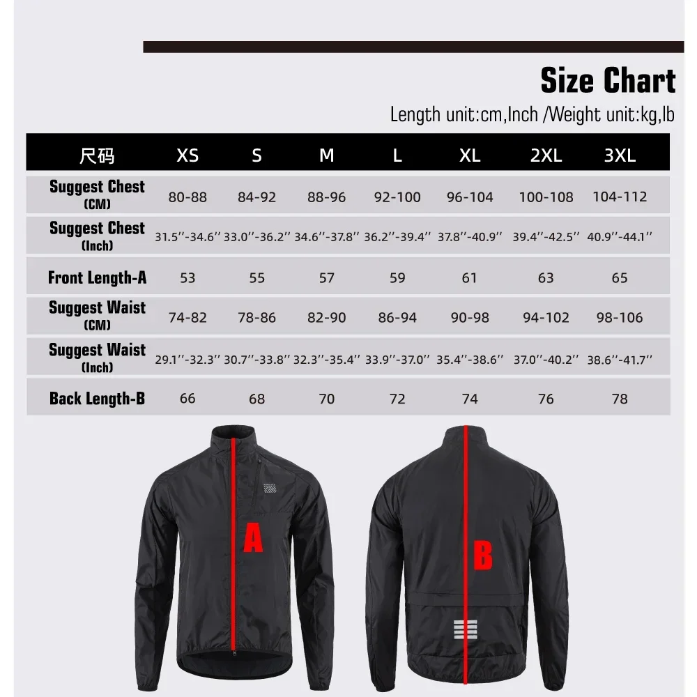 KEMALOCE Cycling Jacket Windproof Men 2026 Ultralight Long Sleeve Bike Jersey Black&Yellow Lightweight MTB Sports Windbreaker