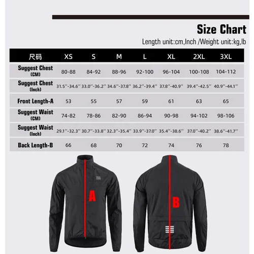 Imagen 2 del producto KEMALOCE-Chaqueta de ciclismo a prueba de viento para hombre, Jersey ultraligero de manga larga para bicicleta, cortavientos deportivo ligero de montaña negro y amarillo, 2025