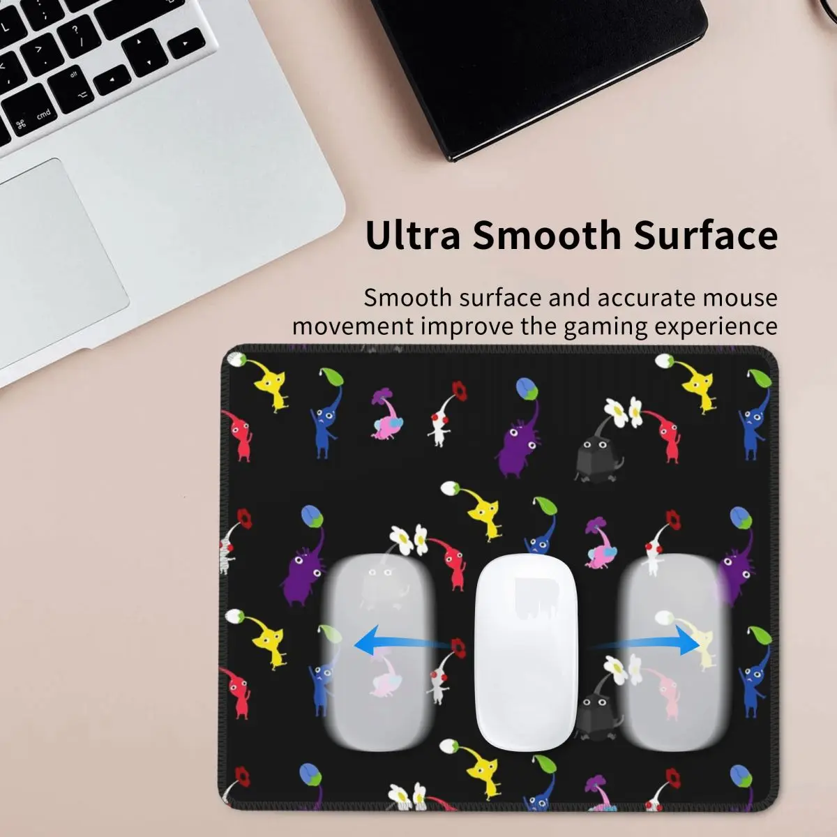 

Коврик для мыши Pikmin, коврик для компьютерной клавиатуры, коврик для мыши, геймерский настольный коврик для ПК, офисные аксессуары, настольные коврики