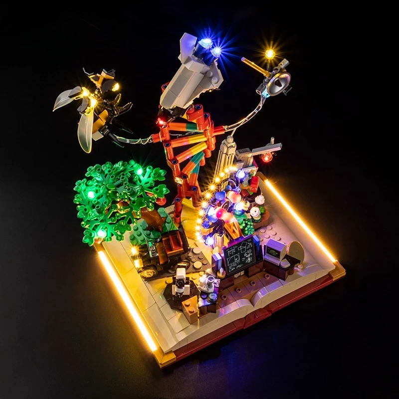 LED-verlichtingsset geschikt voor LEGO The Evolution of STEM 21355-ideeën bouwstenen (niet het stenenmodel)