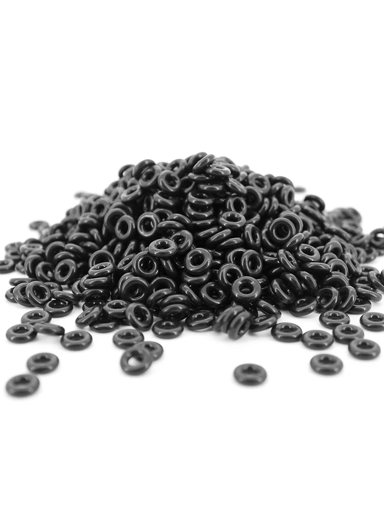 NBR black rubber thickness0.3/0.4/0.5/0.6/0.7/0.8mm O-ring rubber sealing ring gasket grommet silicon ring OD1.3-81mm