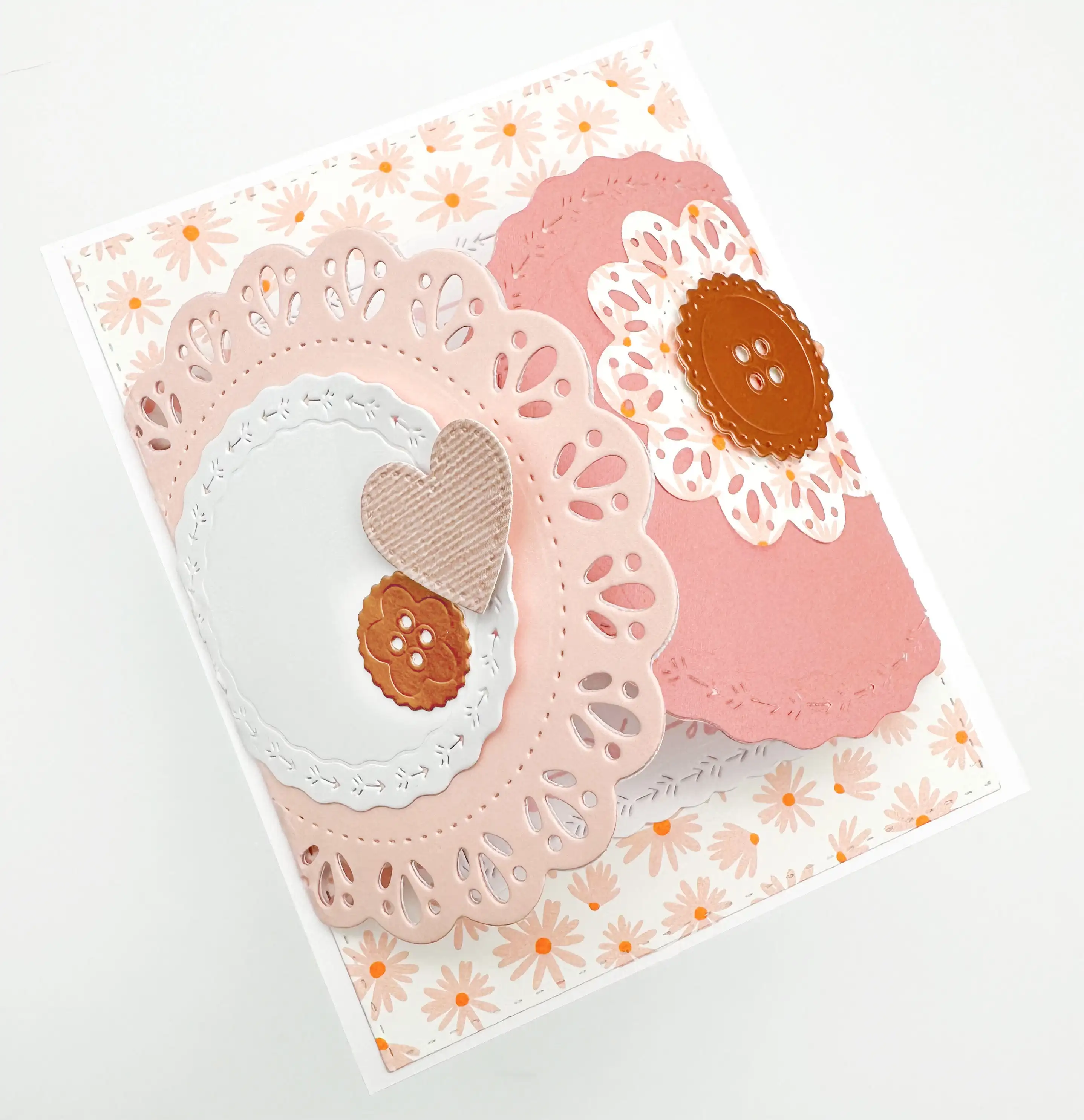 Circle Gentle Reminders Stamps Doilies & Daisies Circle Decorative Metal Cutting Dies for DIY Handmade Scrapbook Diary May 2026