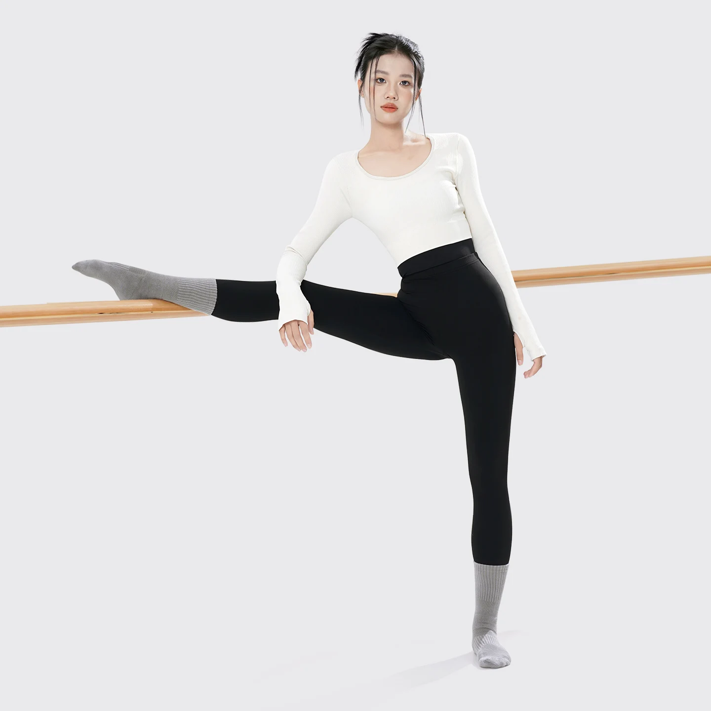 여성 발레 바지 나일론 댄스 바지 블랙 카프리 바지 발레 반바지 모달 연습 바지 성인 스트레치 체조 바지