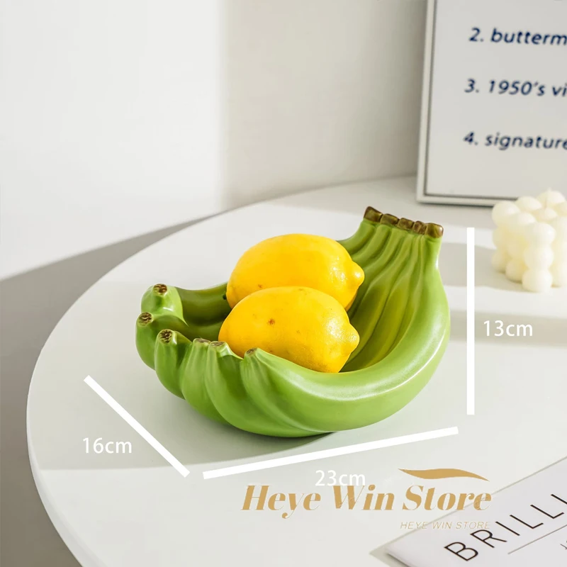 Banana-shaped Home Snack Plate Ceramic Bowls Exquisite Snacks Decorative Plate Restaurant Hotel Storage Tray Home Decoration view 6