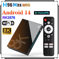 H96 MAX M9S Rockchip RK3576 Android 14 TV Box Super Resolution 4K 8K Video Media Player Wifi6 BT5.4 1000M 8G LPDDR4 128GB  4G 3G