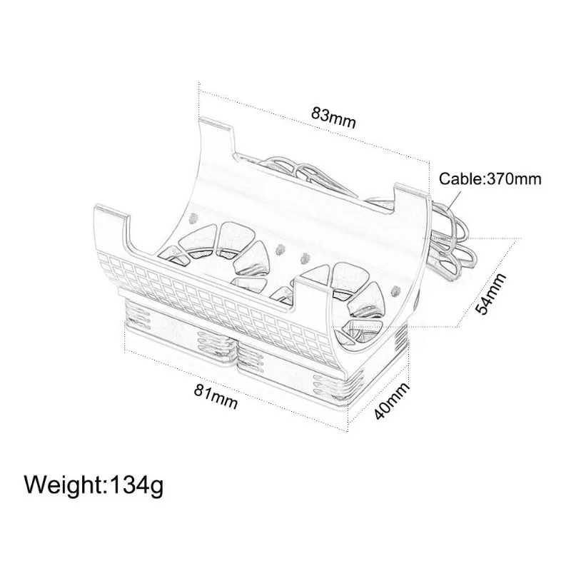 Motor, Radiator, Dual Fan 1/5 Large X 54MM Motor 4985 1717