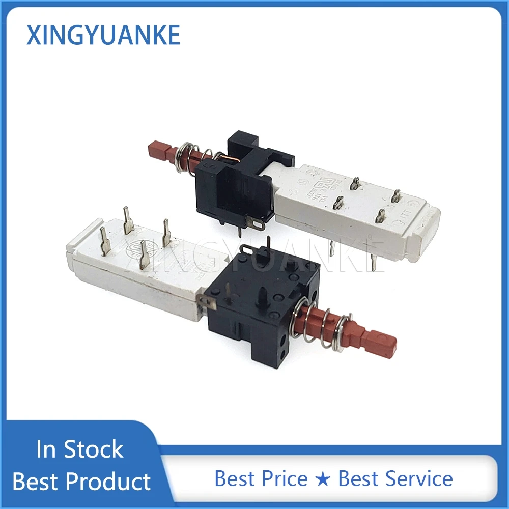 2PCS TV-3 Self Locking Push Button Switch 4-Pin 4A 250V Power Toggle Switch