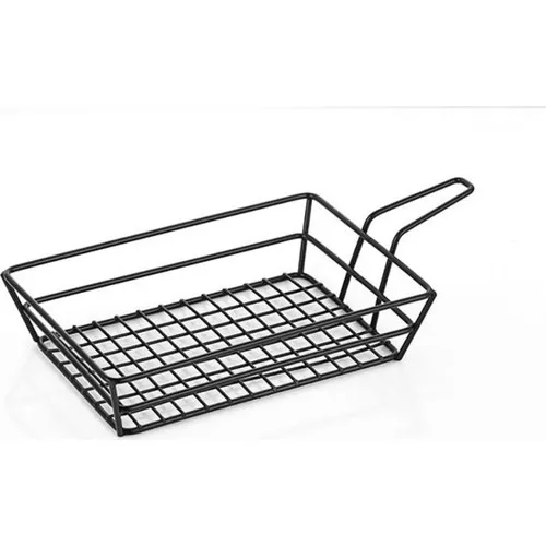 Altınbaşak Handle Rectangle Presentation Basket Large 28*16*5.5 Cm