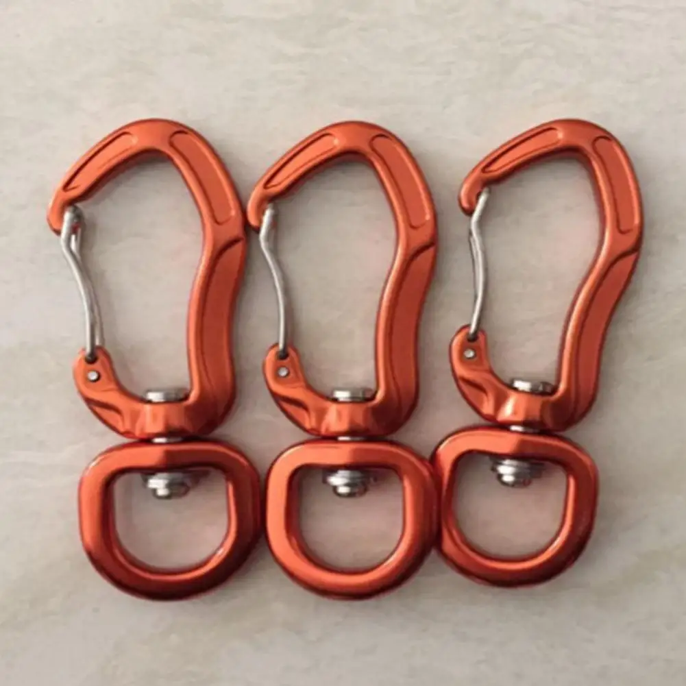 Swing Swivel Safety Rotational Buckle Aluminum Alloy Rappelling Swing Rescue Climbing Hanging Rotational Buckle Carabiners