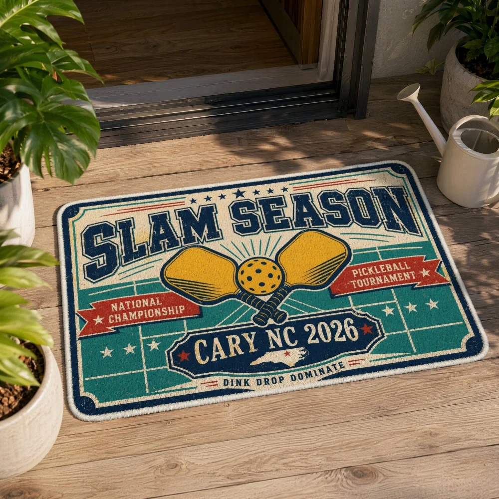 Crystal Velvet Floor Mat Vintage Star Print Retro Sports Non Slip Doormat Outdoor Indoor Entrance Bedroom Decor Rug
