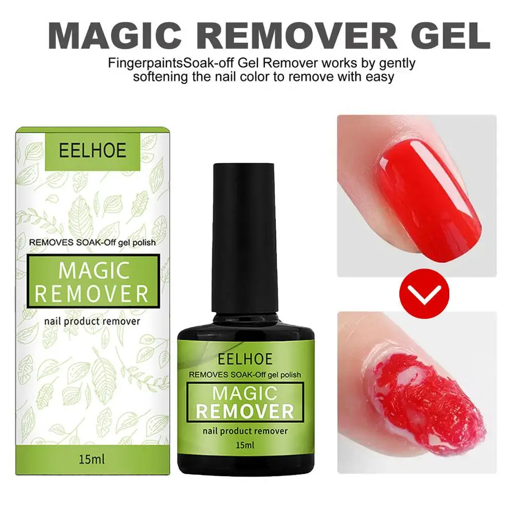 15ml Magic Fast Remover Nail Gel Polish Remover UV Gel Polish Delete Magic Burst Nail Gel Remover Semi Permanent Varnish Polish