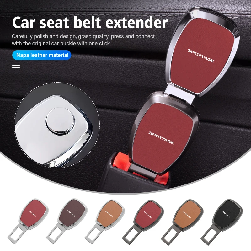 Clipe de Extensão para Cinto de Segurança Automotivo com Fivela de Bloqueio Alongada para KIA Sportage Rio K5 K2 Optima Cerato Proceed Venga Sedona