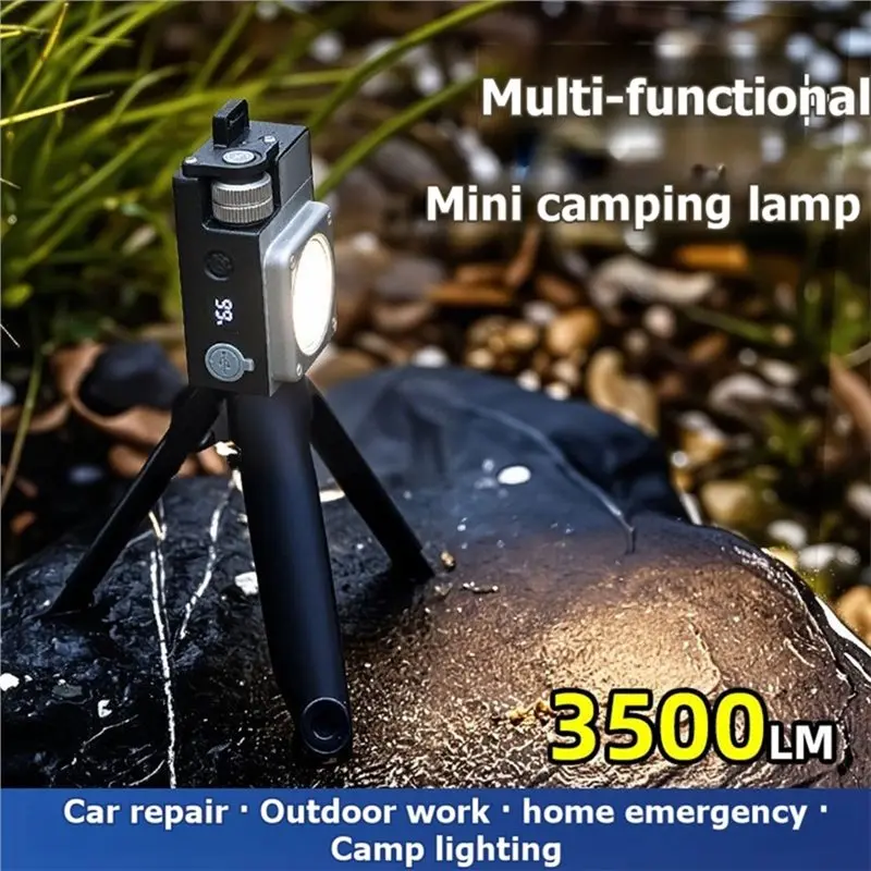A36T-Portable Camping Light Adjustable LED Lantern Multifunctional Work Light For Outdoor For Outdoor Power Outages C