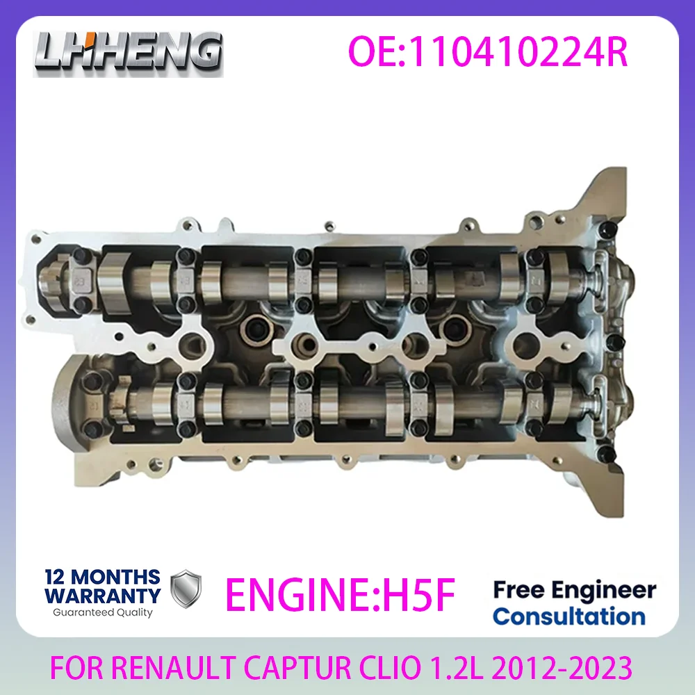 

H5F Engine cylinder head assembly for RENAULT CAPTUR CLIO GRAND SCENIC KADJAR KANGOO 1.2L 1.2 L T L4 GAS 12-23 110410224R
