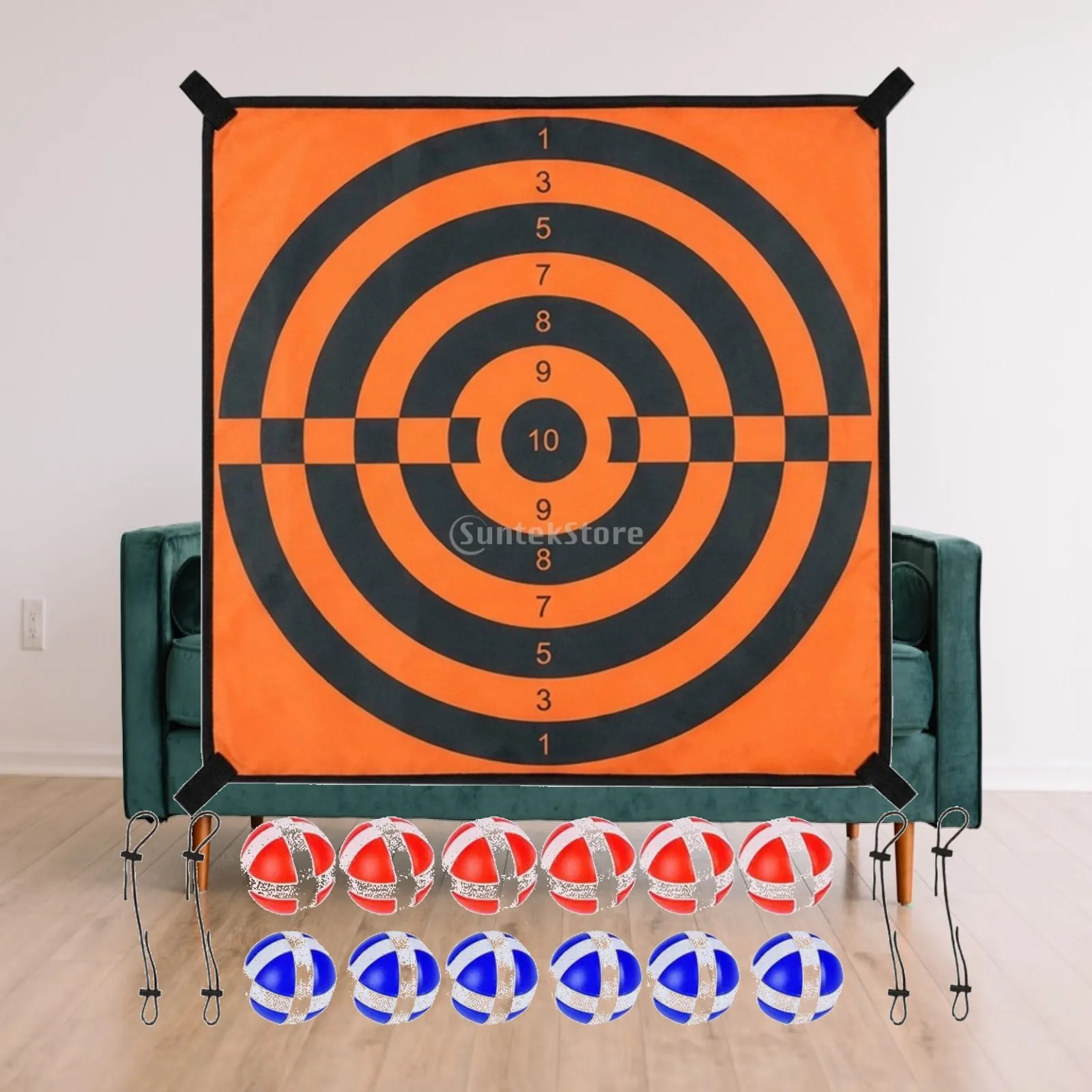 Trampolines Board Backyard-Fun Sticky Ball Throwing Target Easy to Install Sticky Ball Target Game