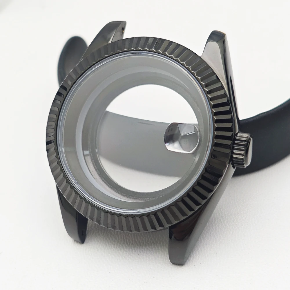Hochwertiges NH35-Gehäuse passend für NH35 NH36 Uhrwerk Mechanische Uhr Reparatur Ersatz Saphirglas 36mm/41mm Edelstahl-Uhrenbox – Detail 6
