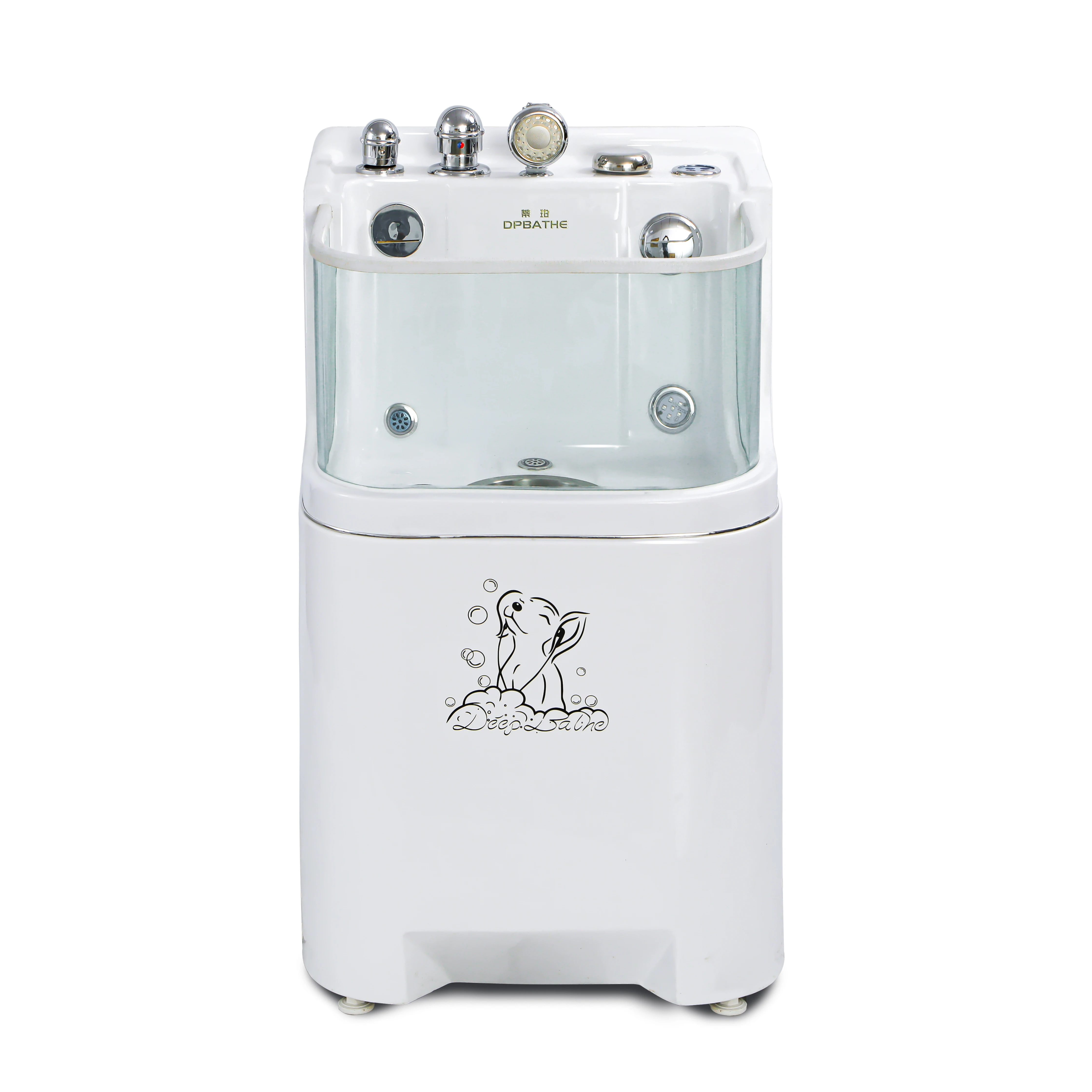 New Design Modern Freestanding with Ozone Air Massage Drainer Dog Bath Chair-Easy Installation Acrylic Pet Spa Bathtub