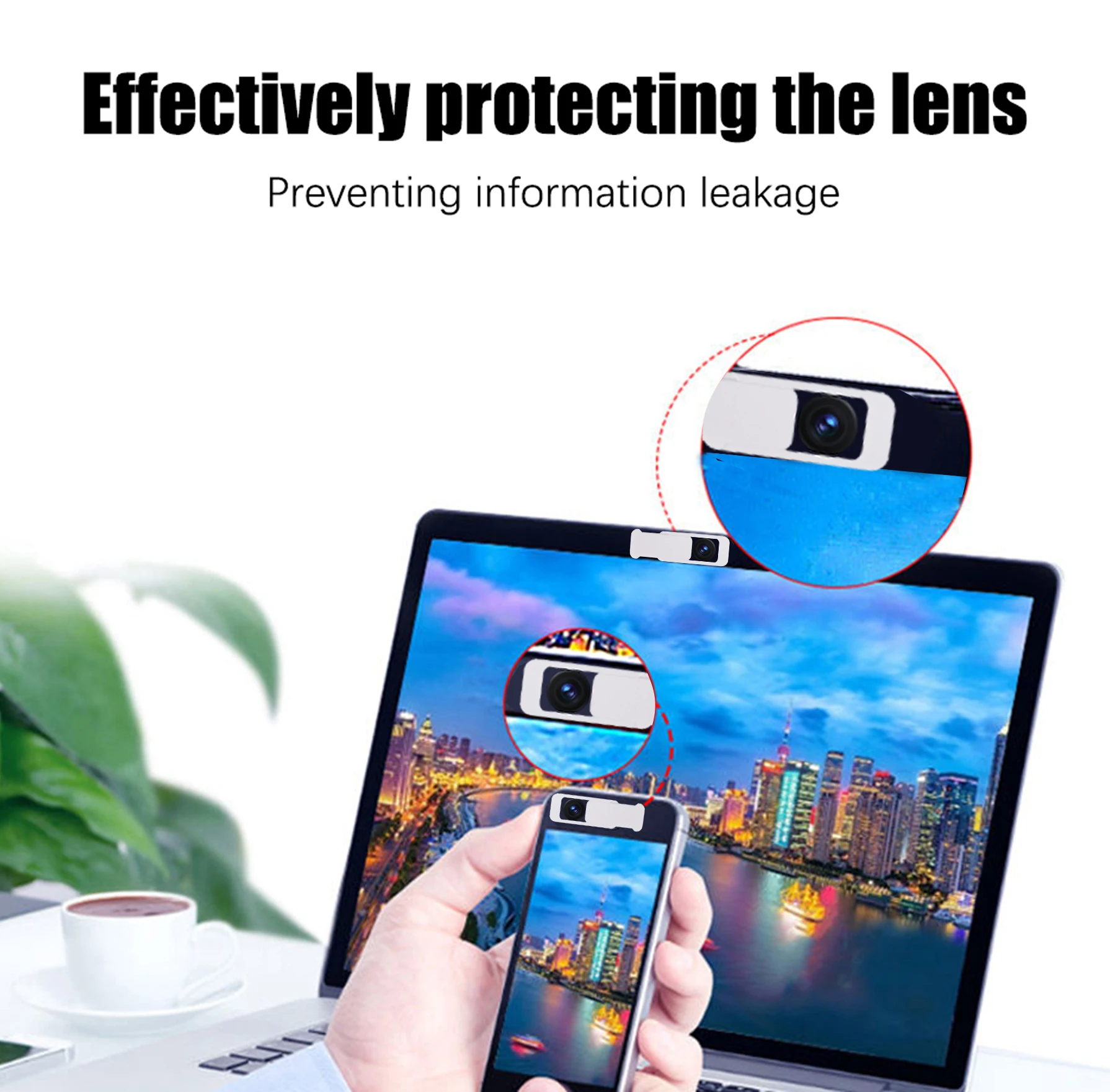 1-6pcs Webcam Cover Camera Privacy Protector Adhesive Lenses Anti-peep Protective Cover Slider for Laptop PC Smartphone Tablet