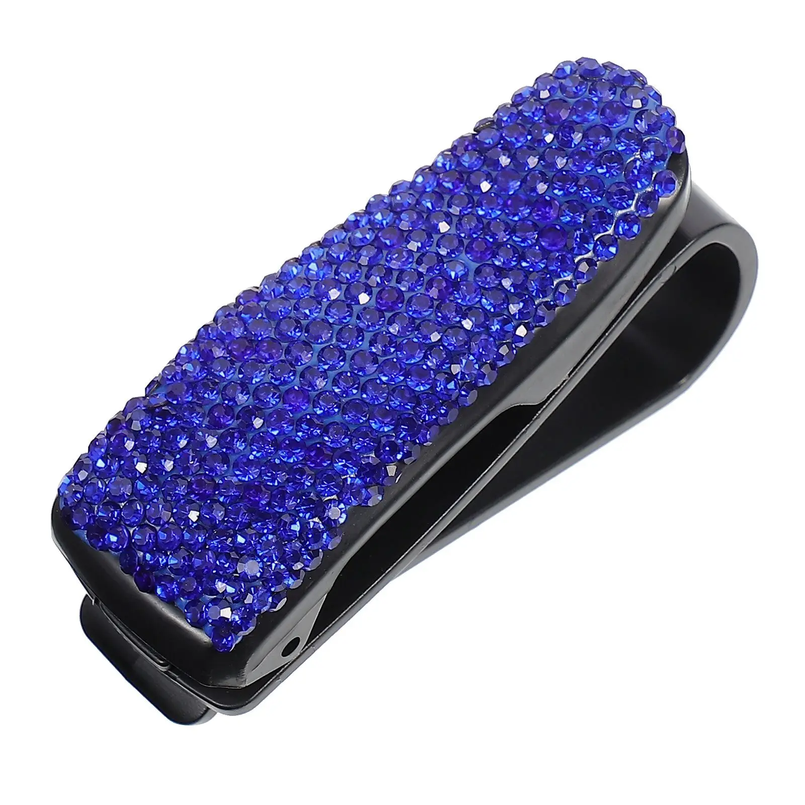 

Plastic Rhinestone Car Glasses Holder Sun Visor Clip Eyeglass Hanger Sunglasses Organizer Storage Solution Long Service Life Non