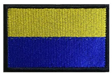 1PC Ukraine Flag Patches Embroidered Tactical Military Applique Hook and Loop Backing Patches for Jackets Clothes Bags Caps DIY