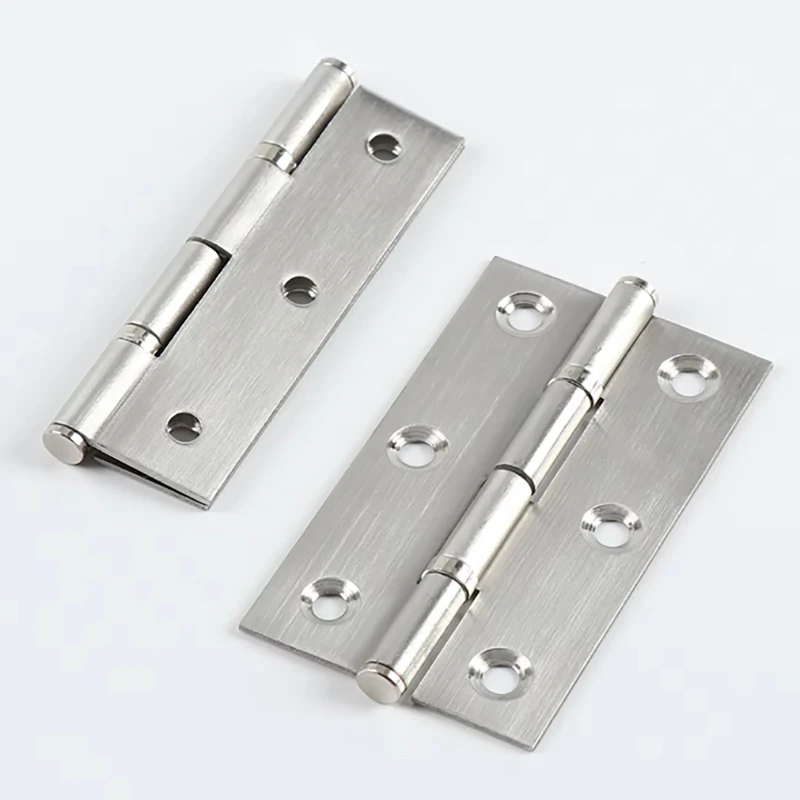 2Pcs Stainless Steel Hinge Door Connectors Cabinet Door Drawer Accessories Furniture Hinge Hardware Accessories