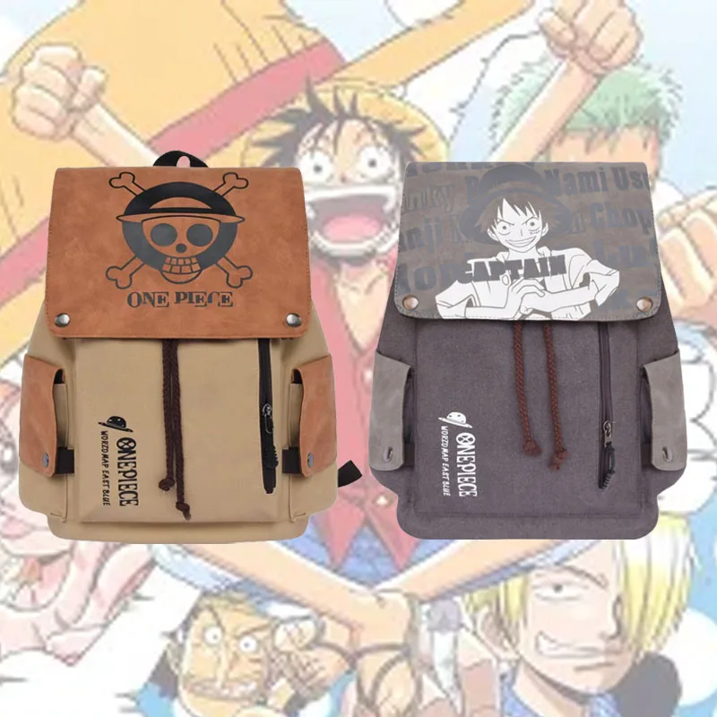 

New Cartoon Anime Merchandise One Piece Backpack Stylish and Stylish Student Backpack Canvas Bag Birthday Gifts Hot Selling