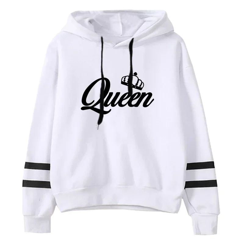 Qualität Heißer Verkauf Mode Pullover Vielseitige Hoodies Täglichen Frauen Sweatshirts Streifen Frau Kleidung Jogging Druck Sport Stil