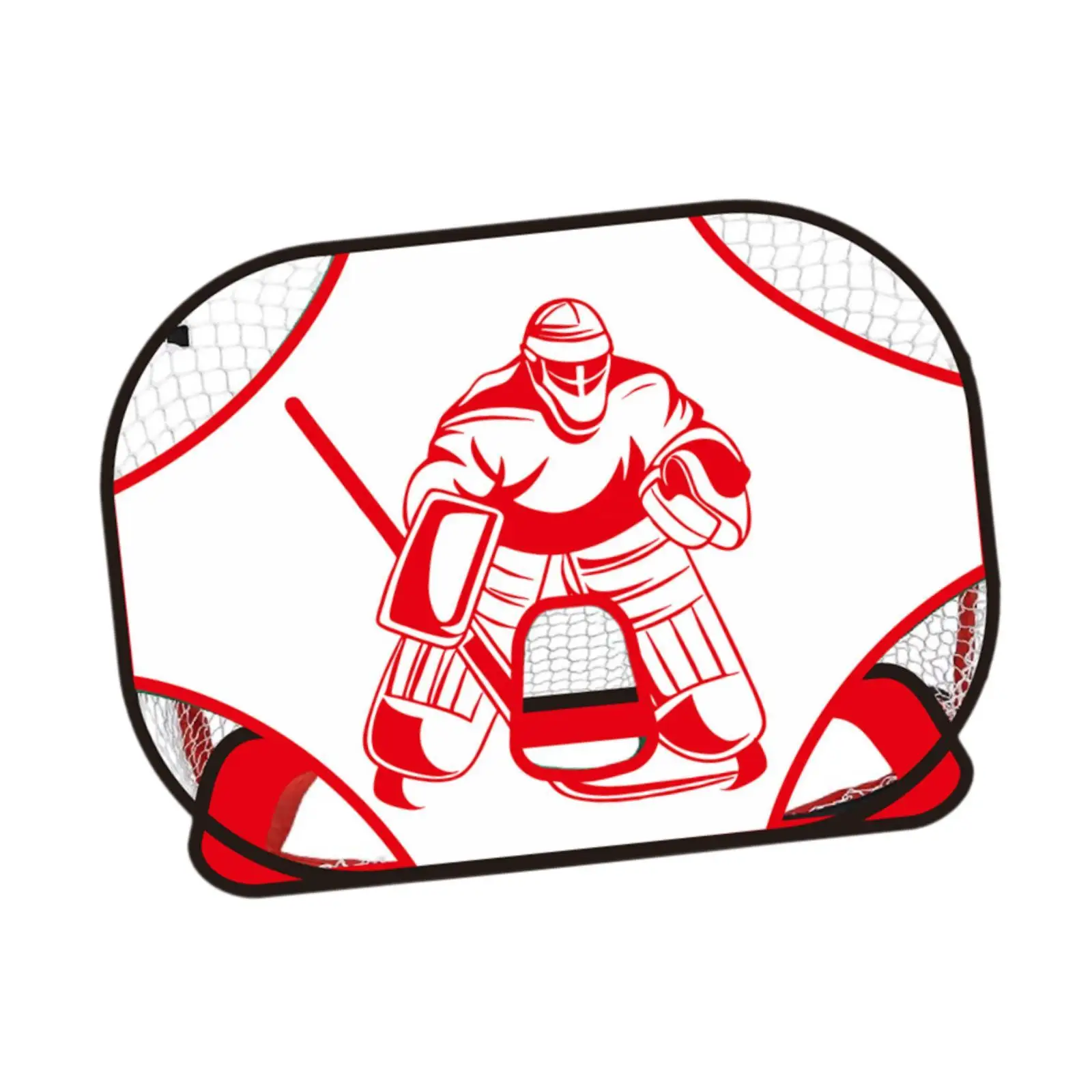 Outdoor Hockey Goal Target Quick Assembly Steel Frame for Kids Adults Lacrosse Football Practice