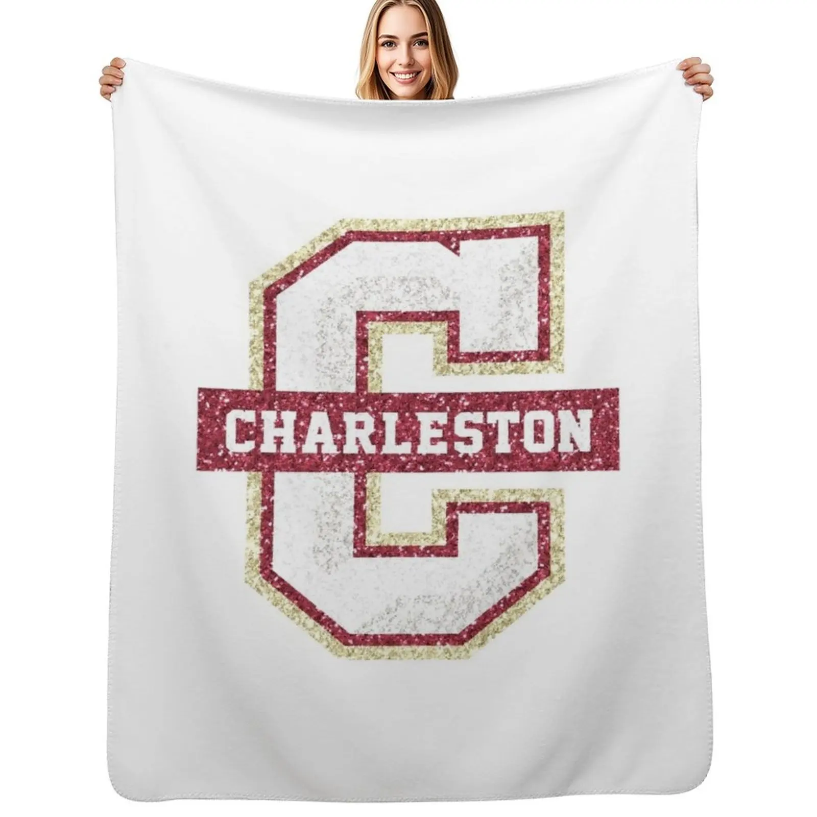 

college of charleston Throw Blanket Soft Solid Color Blanket for Couch Bed