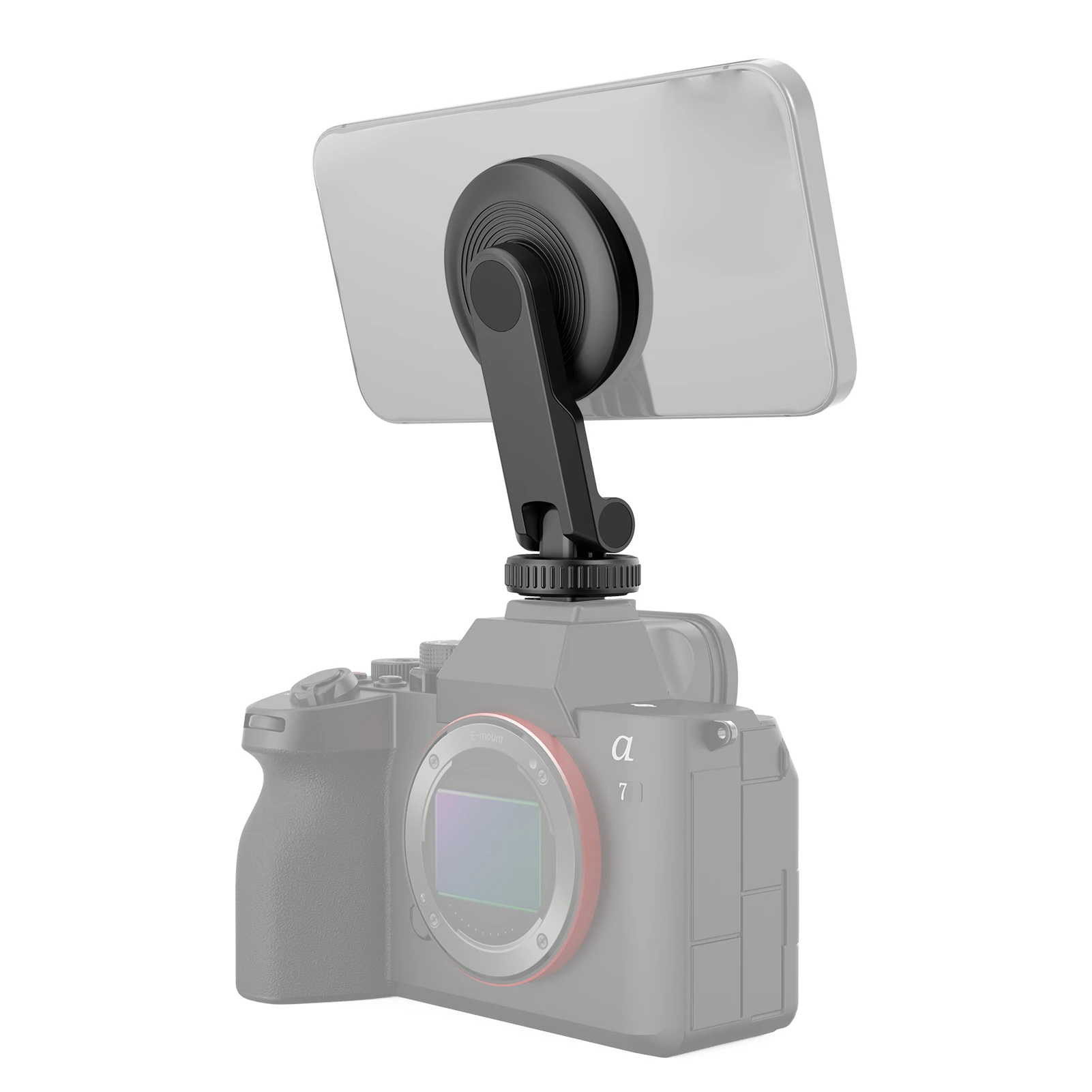【11.11 Sale】Magnetic Phone Tripod Mount, Cold Shoe & 1/4" Thread for  15-12/, Portable 3-in-1 Holder