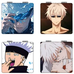 7×6cm Jujutsu Kaisen, Folding Double-sided Makeup Mirror, Anime Cute, Mini Portable Travel, Girls, Magnifying, Square