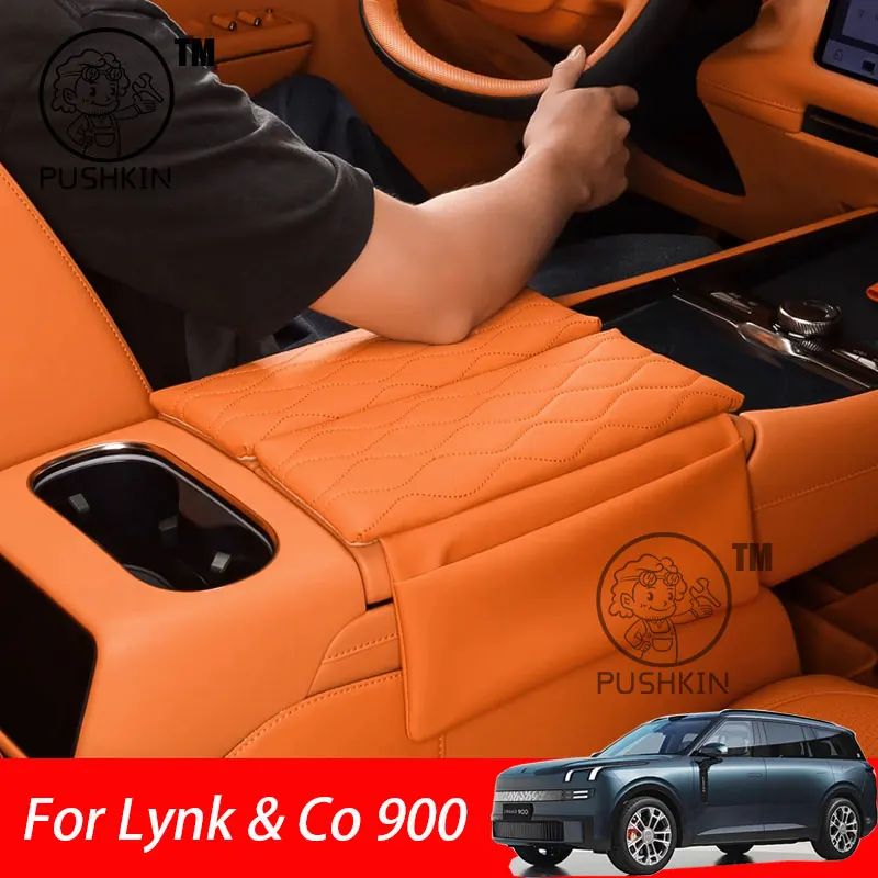 

For Lynk & Co 900 2025 2026 Center Console Armrest Booster Pad Interior Modified Storage Accessories