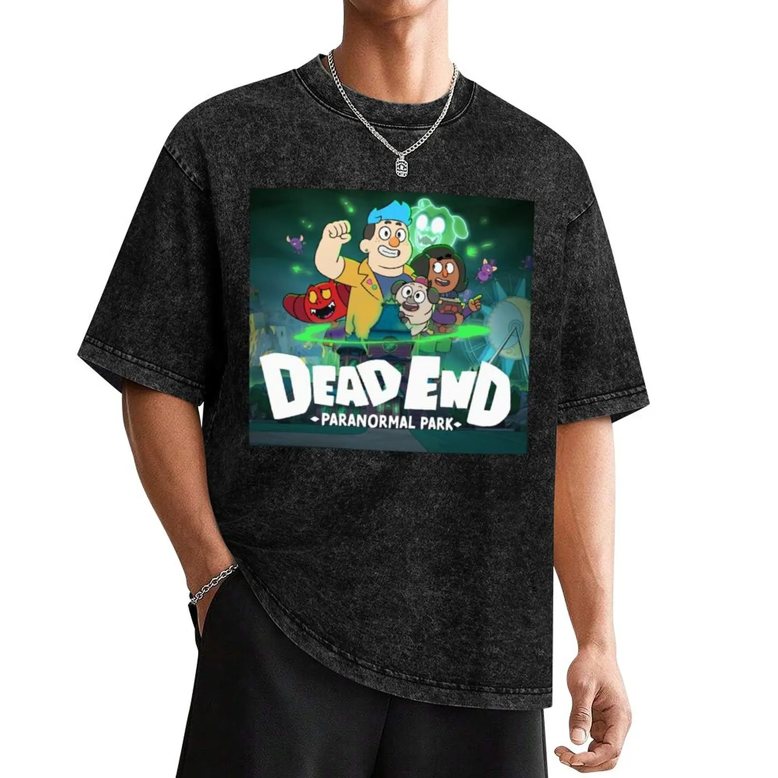 

Dead End Paranormal Park Poster T-Shirt summer 2025 quick-drying cute tops outfits for men