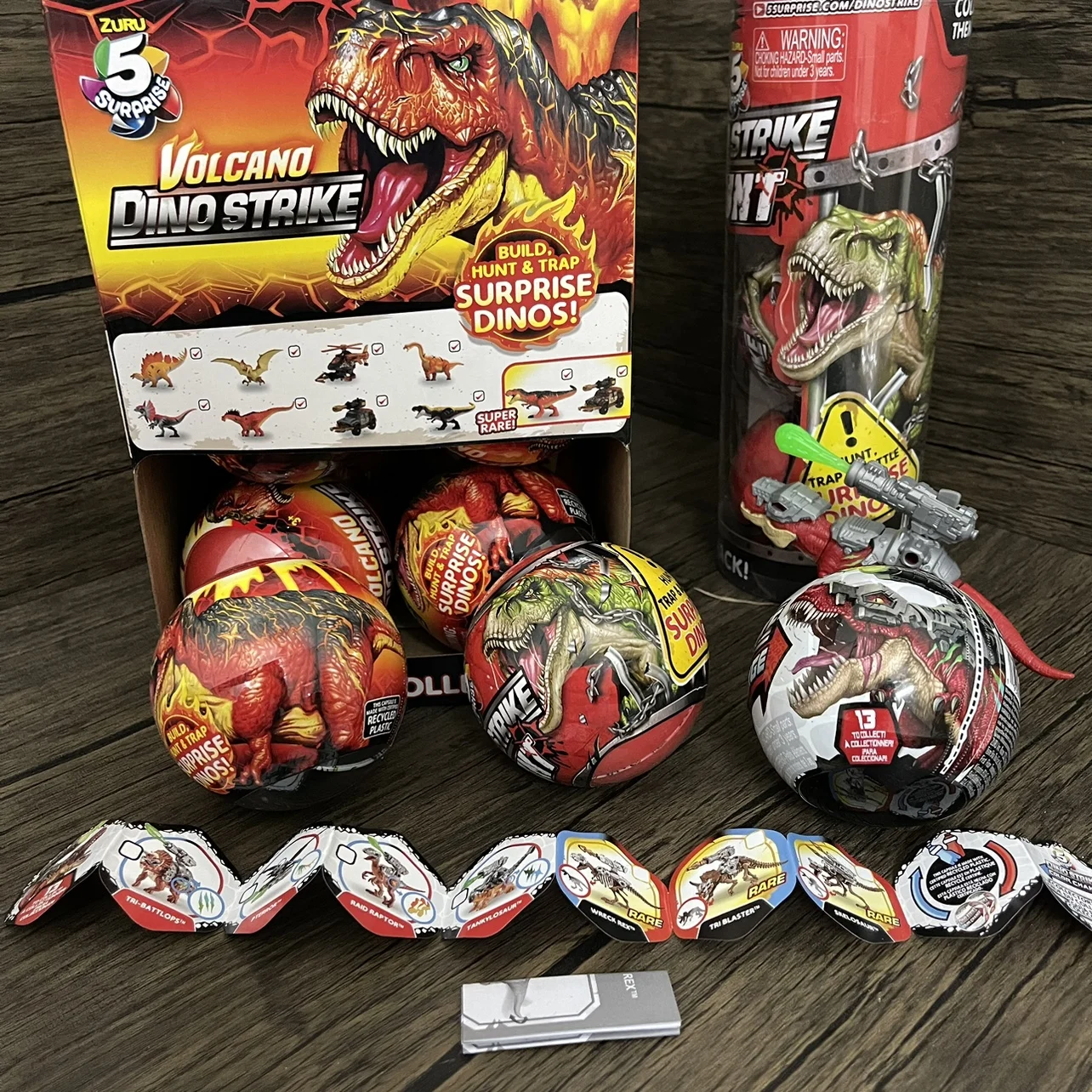 

Zuru 5 Surprise Ball Capsule Toys Build Hunt Trap Surprise Dinos Blind Box Mini Dinosaur Model Toy Desktop Decorations Kids Gift